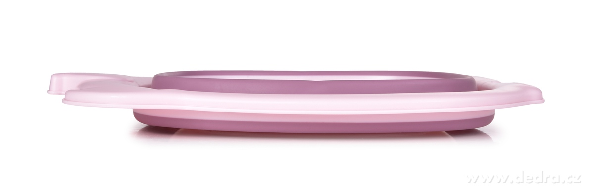 BABY, skládací dětské umyvadlo, multifunkční, s otvorem na zavěšení, motiv slona, růžové – náhled 2 | Grand Móda