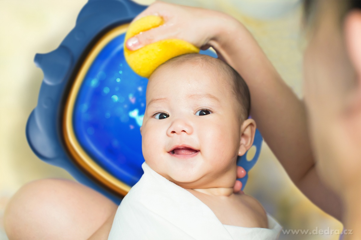 BABY, skládací dětské umyvadlo, multifunkční, s otvorem na zavěšení, motiv slona, tmavě modré – náhled 3 | Grand Móda