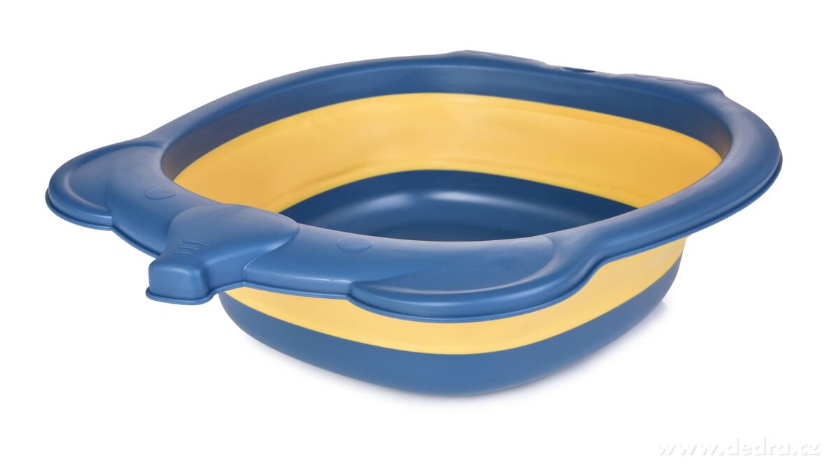 BABY, skládací dětské umyvadlo, multifunkční, s otvorem na zavěšení, motiv slona, tmavě modré – náhled 6 | Grand Móda