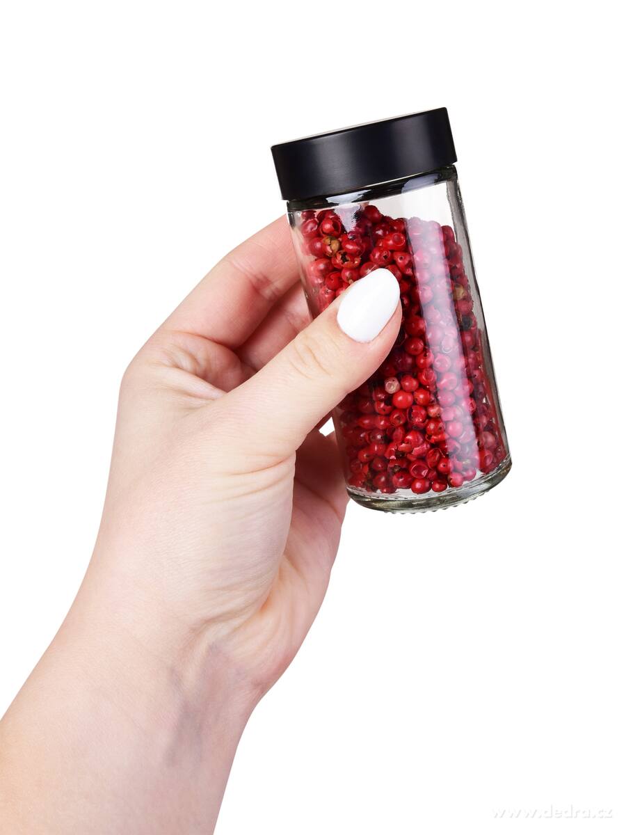 CAROUSEL, kořenkový kolotoč černý, 12 kořenek, 3patrový otočný stojan na koření 360° – náhled 4 | Grand Móda