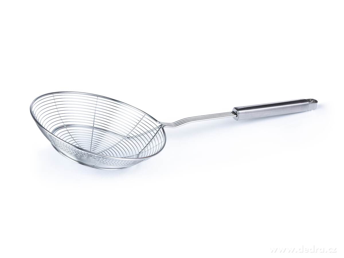 FRITOSÍTO, XXL fritovací nerezové síto – cedník, 42 cm, Ø 17 cm