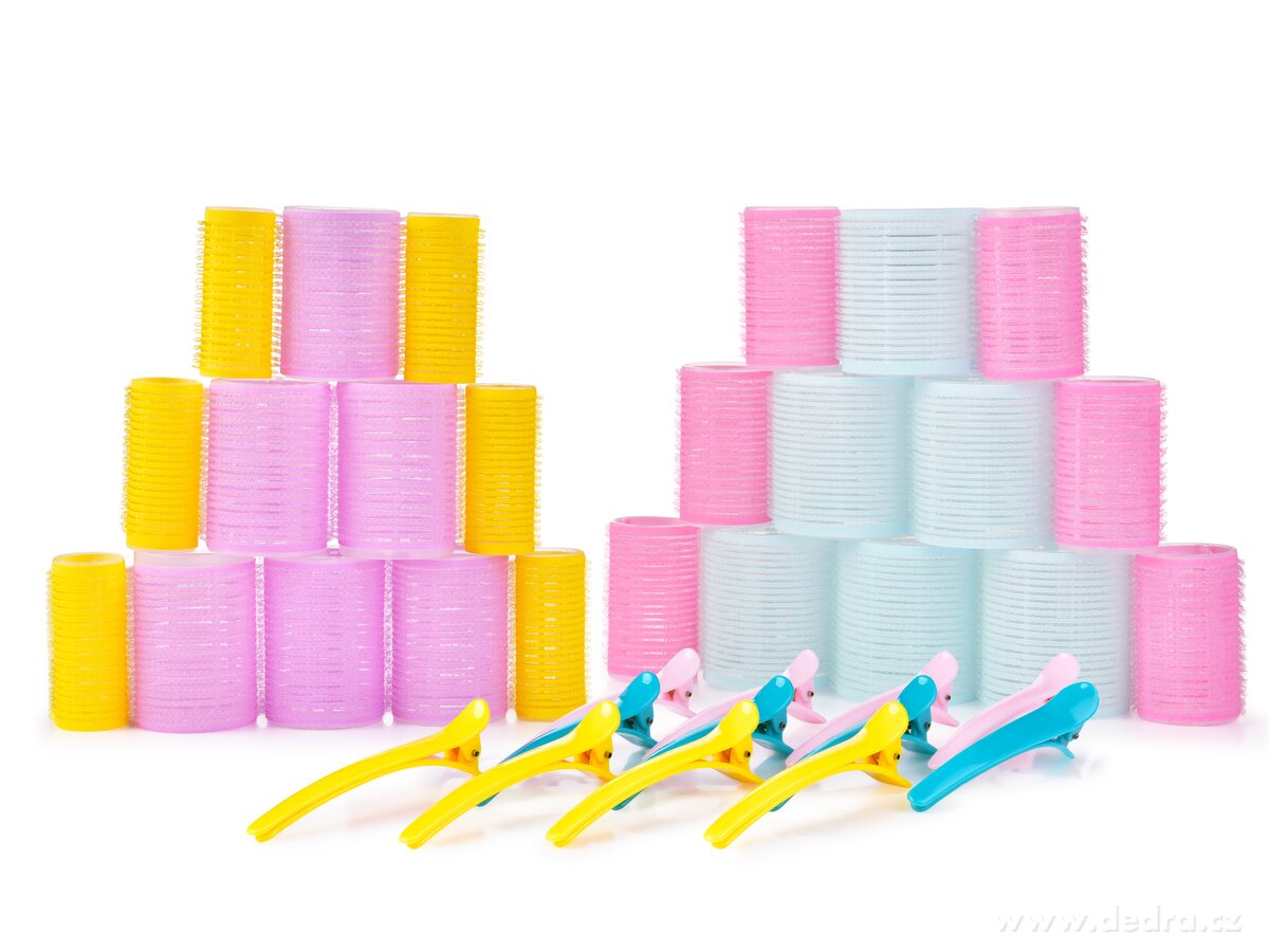 BEAUTY, 24 ks samodržící natáčky na vlasy + 12 klipsů, pro přirozené vlny | Natáčky a barvení vlasů | Grand Móda