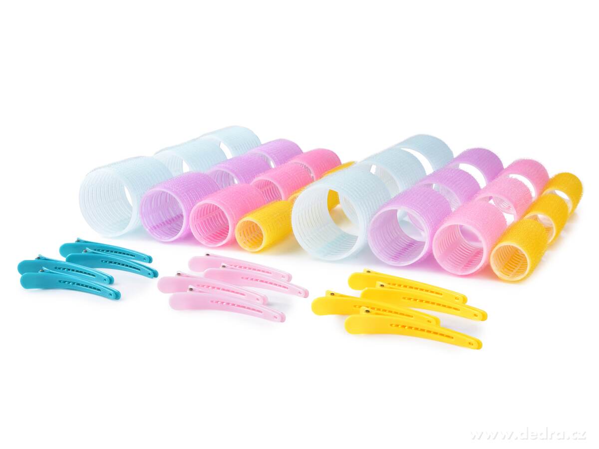 BEAUTY, 24 ks samodržící natáčky na vlasy + 12 klipsů, pro přirozené vlny – náhled 6 | Grand Móda