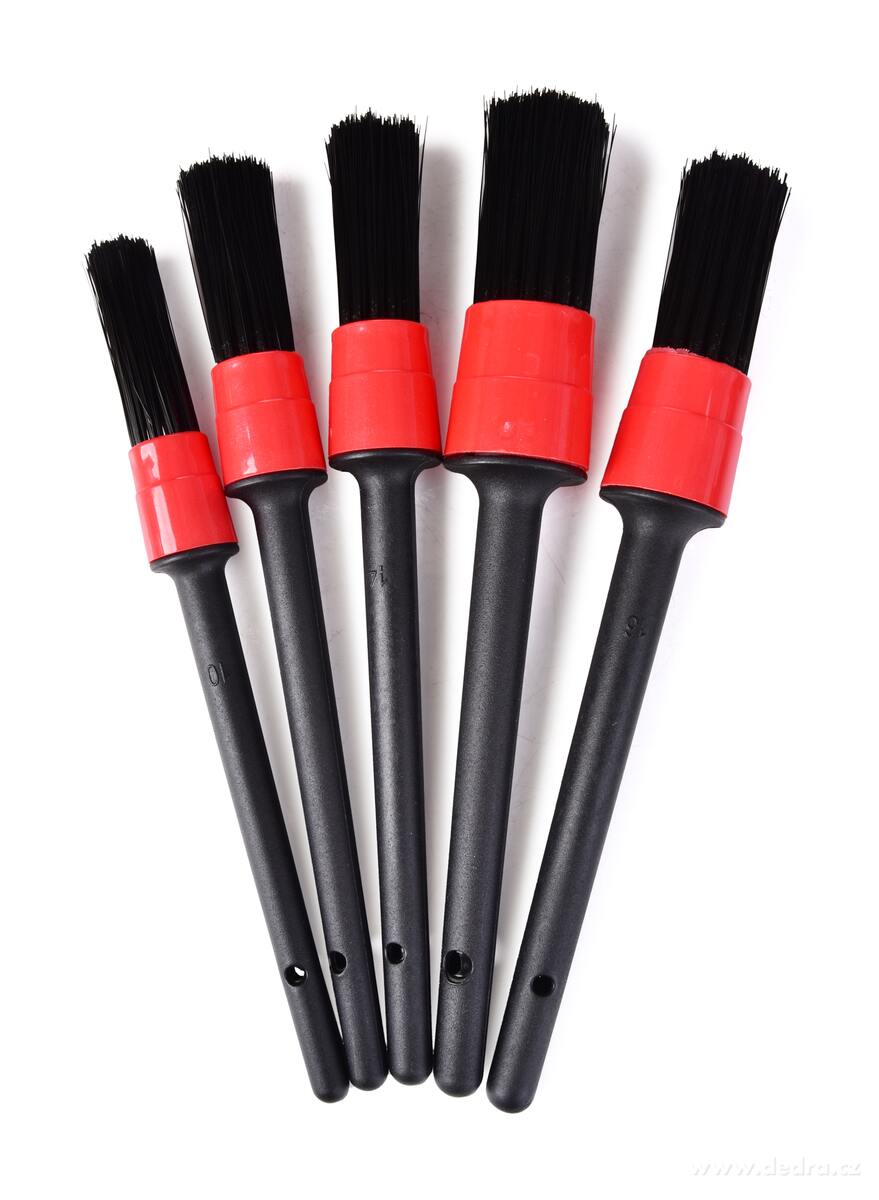 DETAILER, Sada 5 detailních štětců na čištění auta, interiér & exteriér | Autodoplňky | Grand Móda