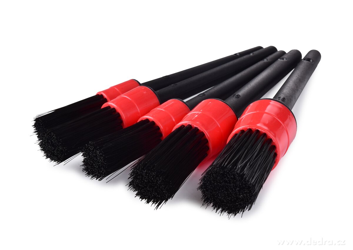 DETAILER, Sada 5 detailních štětců na čištění auta, interiér & exteriér – náhled 2 | Grand Móda