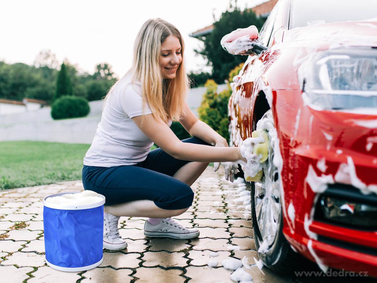 DRIVE, 9 L skládací kbelík na vodu, do auta, kempu i na chatu – náhled 3 | Grand Móda