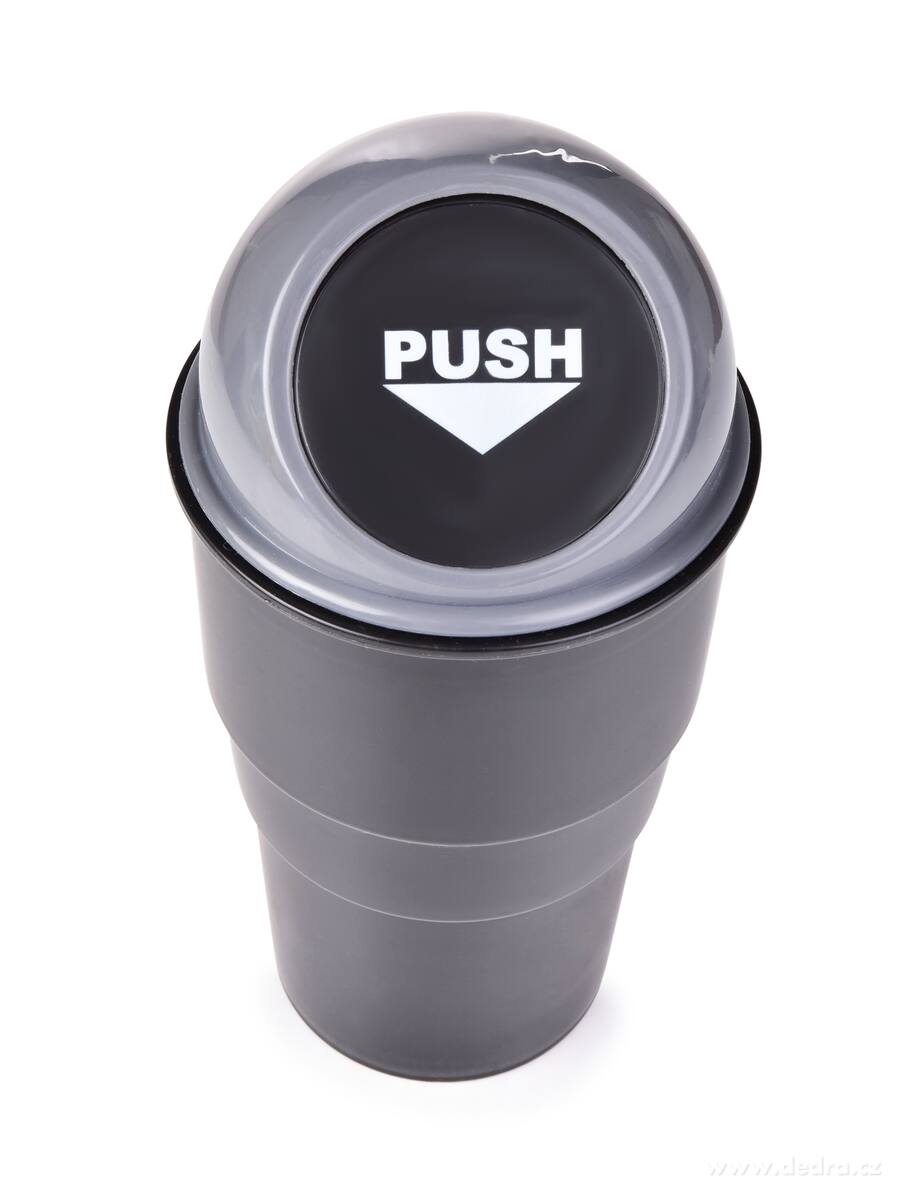 DRIVE, Odpadkový koš do auta s víkem PUSH, 670 ml, do držáku na nápoje – náhled 4 | Grand Móda