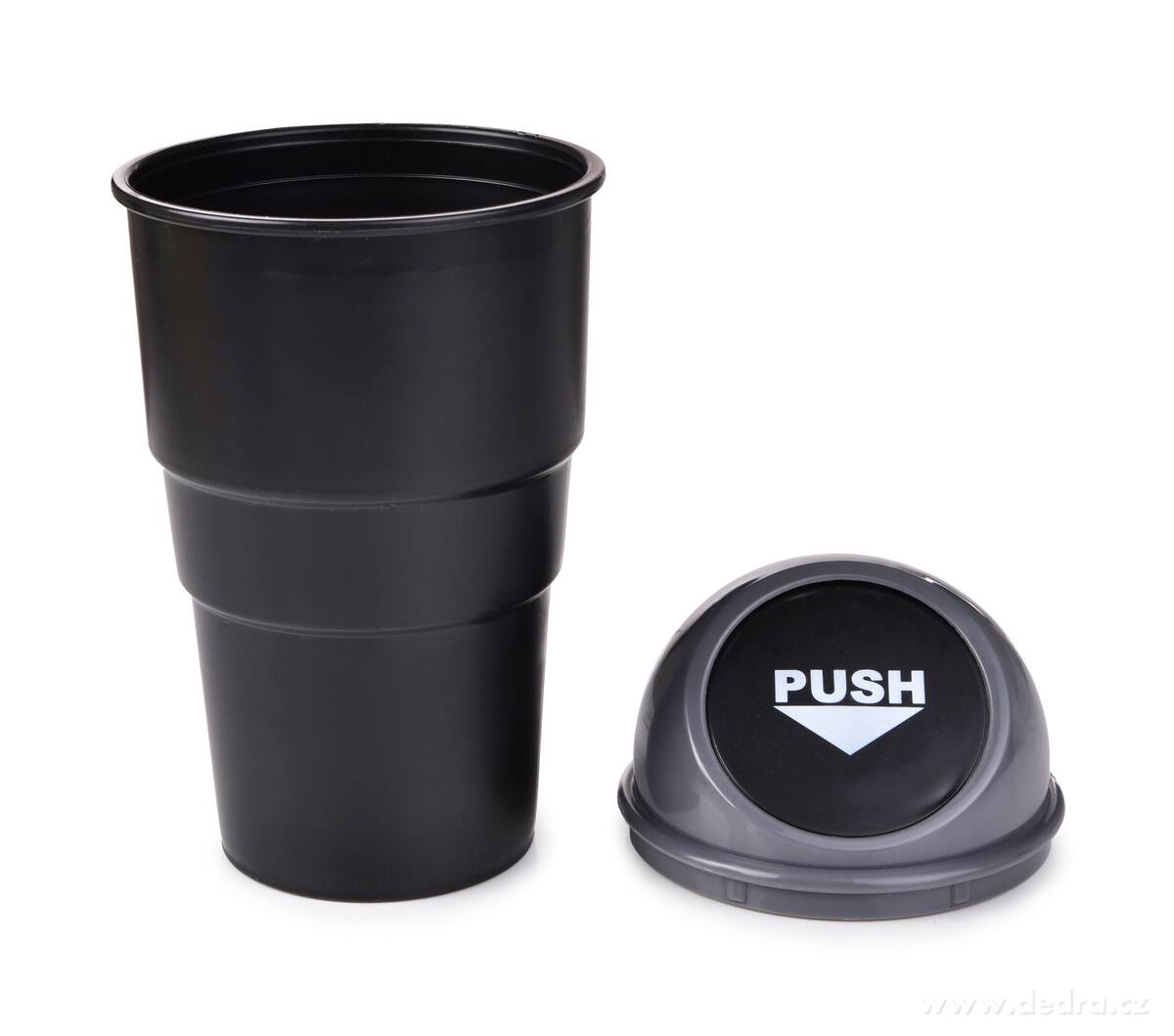 DRIVE, Odpadkový koš do auta s víkem PUSH, 670 ml, do držáku na nápoje – náhled 5 | Grand Móda