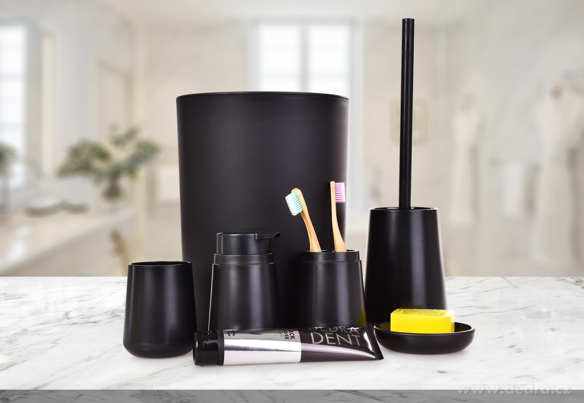 SPA, Sada koupelnových doplňků, 6 dílů, černý – náhled 3 | Grand Móda