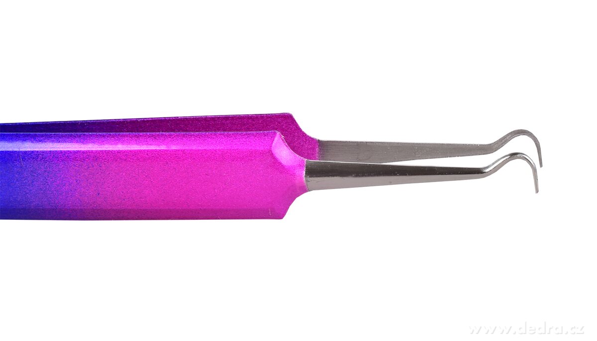 BEAUTY, Pinzeta háček, nerezová ocel, pro precizní úchop a kosmetické úpravy – náhled 3 | Grand Móda