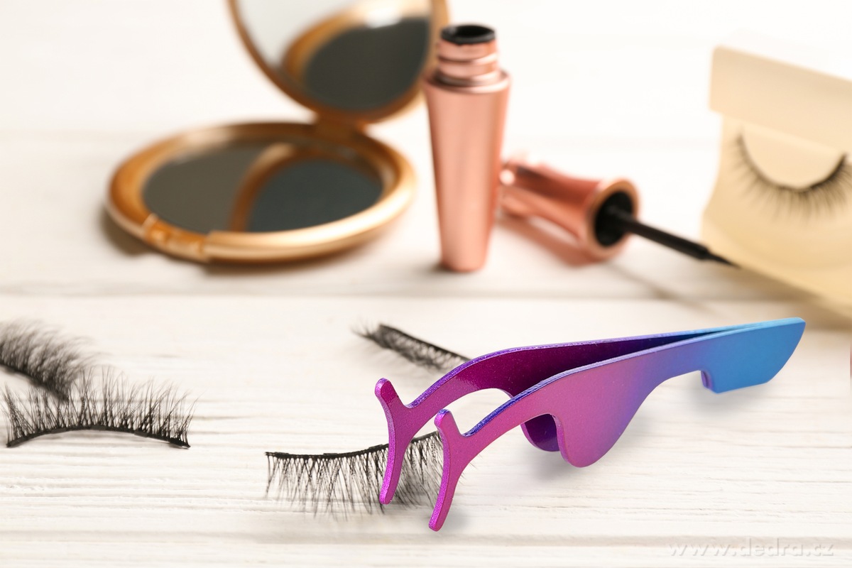 BEAUTY, Aplikátor řas DUO, nerezová ocel, pro snadné a přesné nasazení umělých řas – náhled 3 | Grand Móda