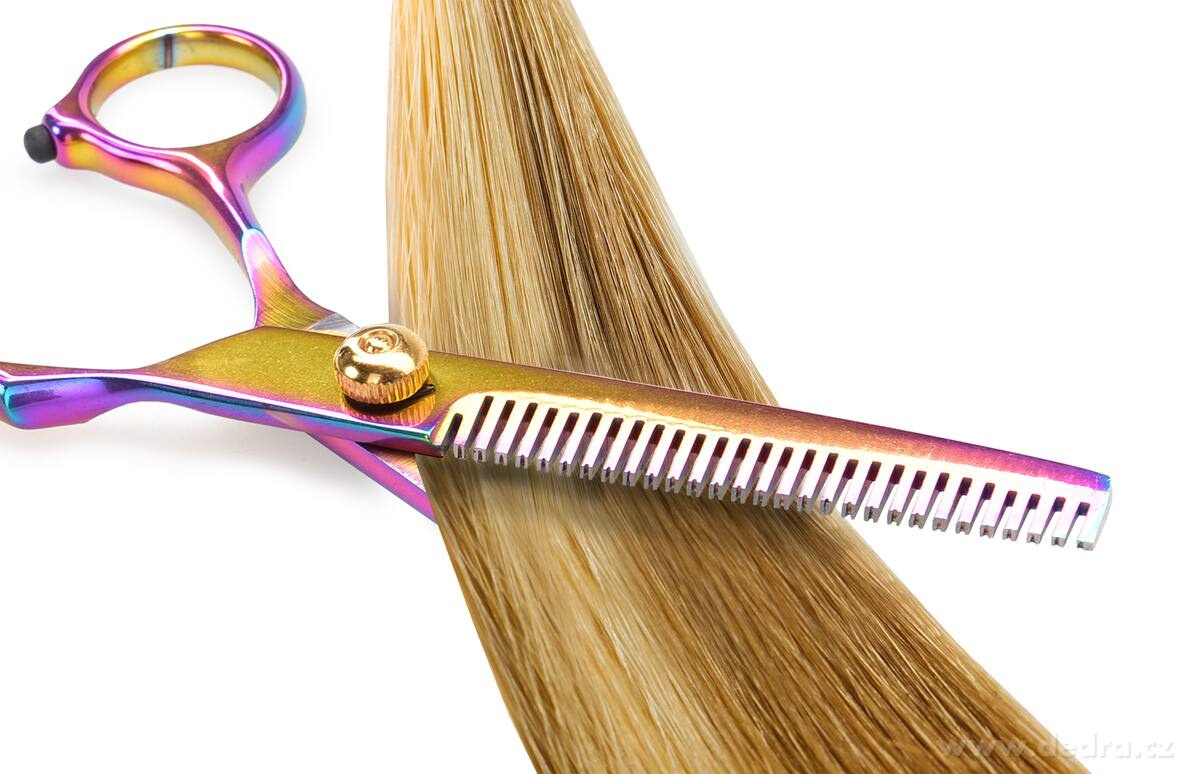 BEAUTY, Kadeřnické prostřihovací efilační nůžky na vlasy 17 cm, pro ztenčení a tvarování účesu – náhled 3 | Grand Móda