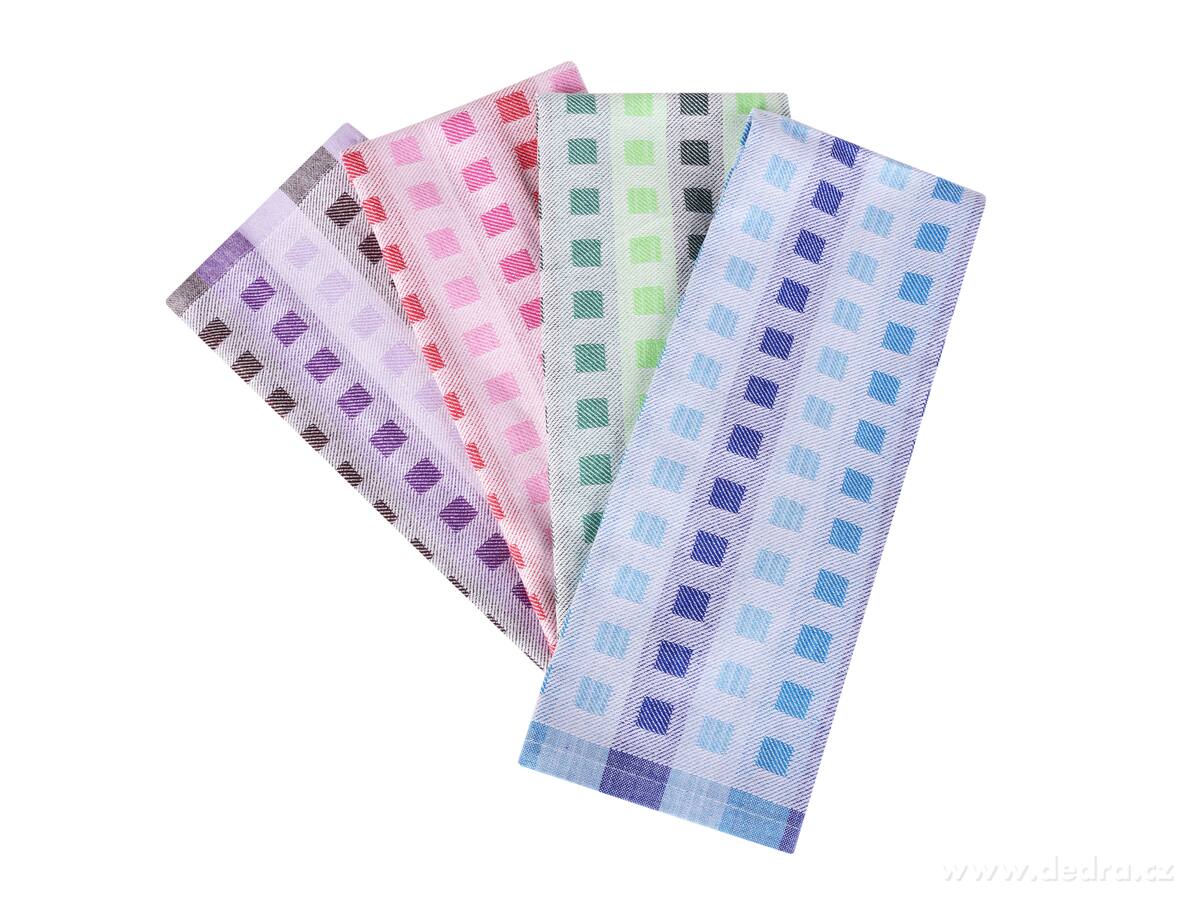 GoEco®, kuchyňská extrasavá utěrka, 100 % bavlna, 40 × 65 cm, zelená – náhled 5 | Grand Móda