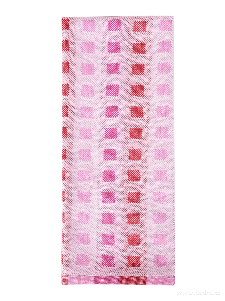 GoEco®, kuchyňská extrasavá utěrka, 100 % bavlna, 40 × 65 cm, růžová – náhled 4 | Grand Móda