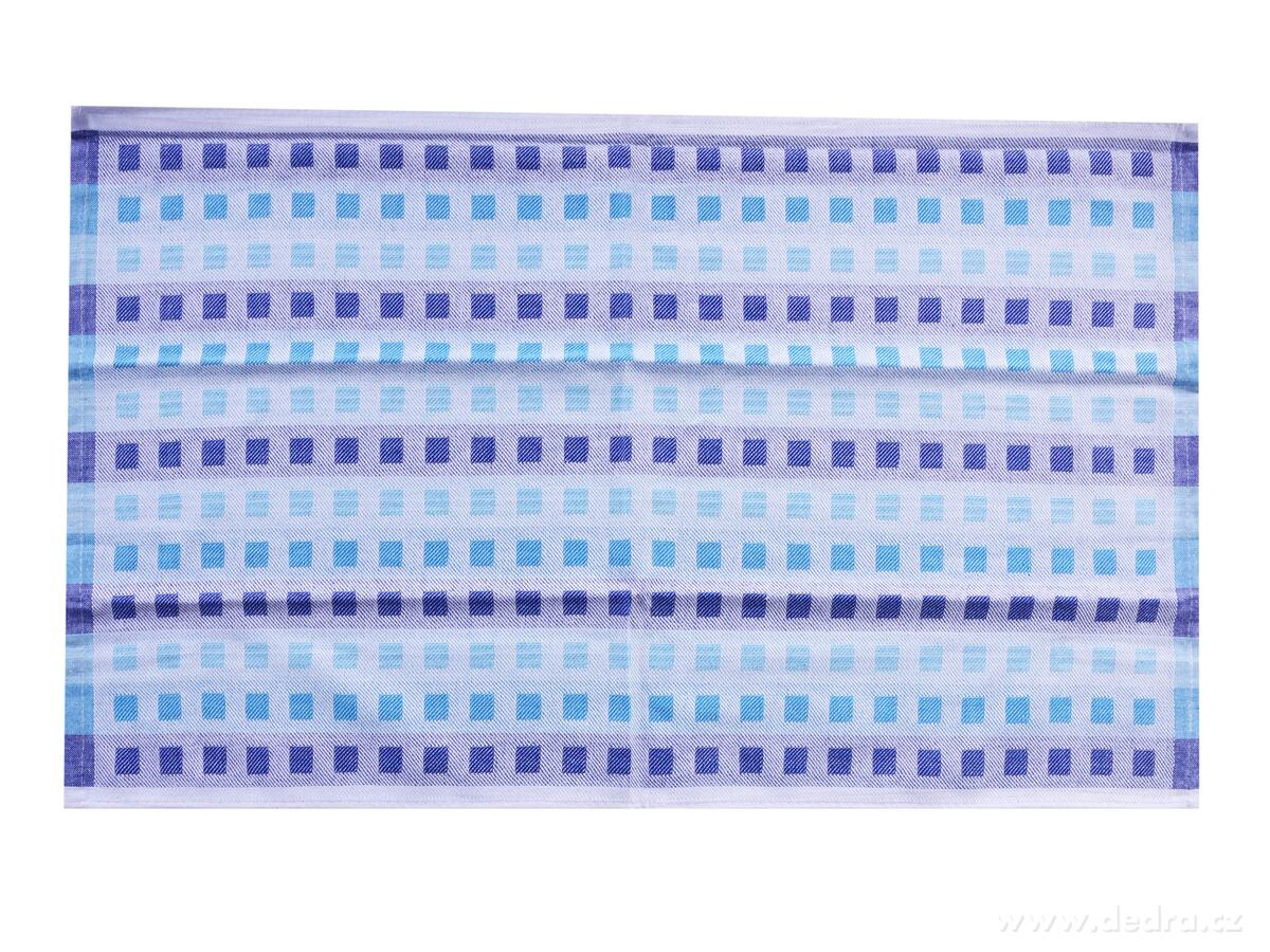 GoEco®, kuchyňská extrasavá utěrka, 100 % bavlna, 40 × 65 cm, modrá – náhled 2 | Grand Móda