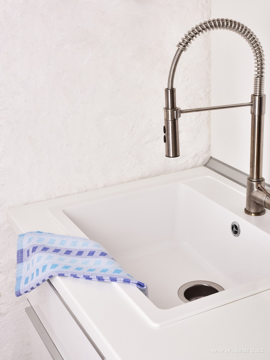 GoEco®, kuchyňská extrasavá utěrka, 100 % bavlna, 40 × 65 cm, modrá – náhled 3 | Grand Móda