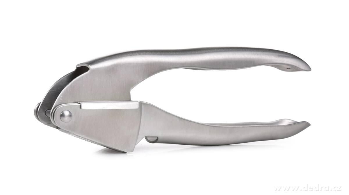 GOURMET, Masivní nerezový lis na česnek, 17 cm, ČESNEKÁTOR, Výklopná lisovací komora – náhled 4 | Grand Móda