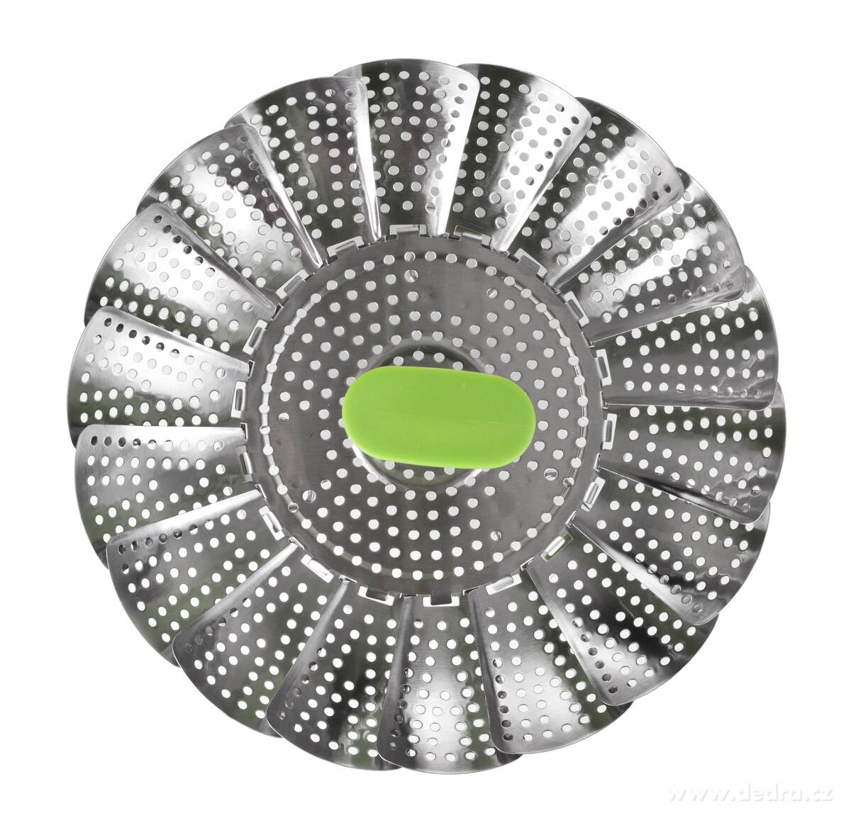 NAPAŘÁTOR, 22 cm nerezový napařovací cedník s teleskopickou rukojetí, průměr 14–22 cm – náhled 6 | Grand Móda