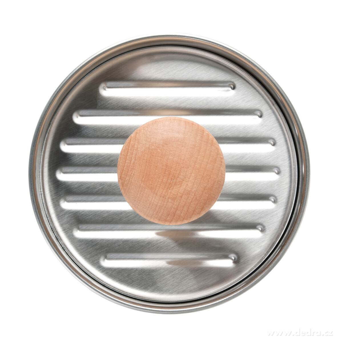 HAMBÁTOR, nerezový masivní lis na hamburgery s dřevěnou rukojetí, Ø 13 cm – náhled 6 | Grand Móda