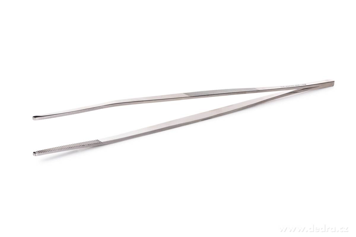GOURMET, Nerezová kuchyňská pinzeta, 30 cm, Protiskluzové drážky – náhled 3 | Grand Móda