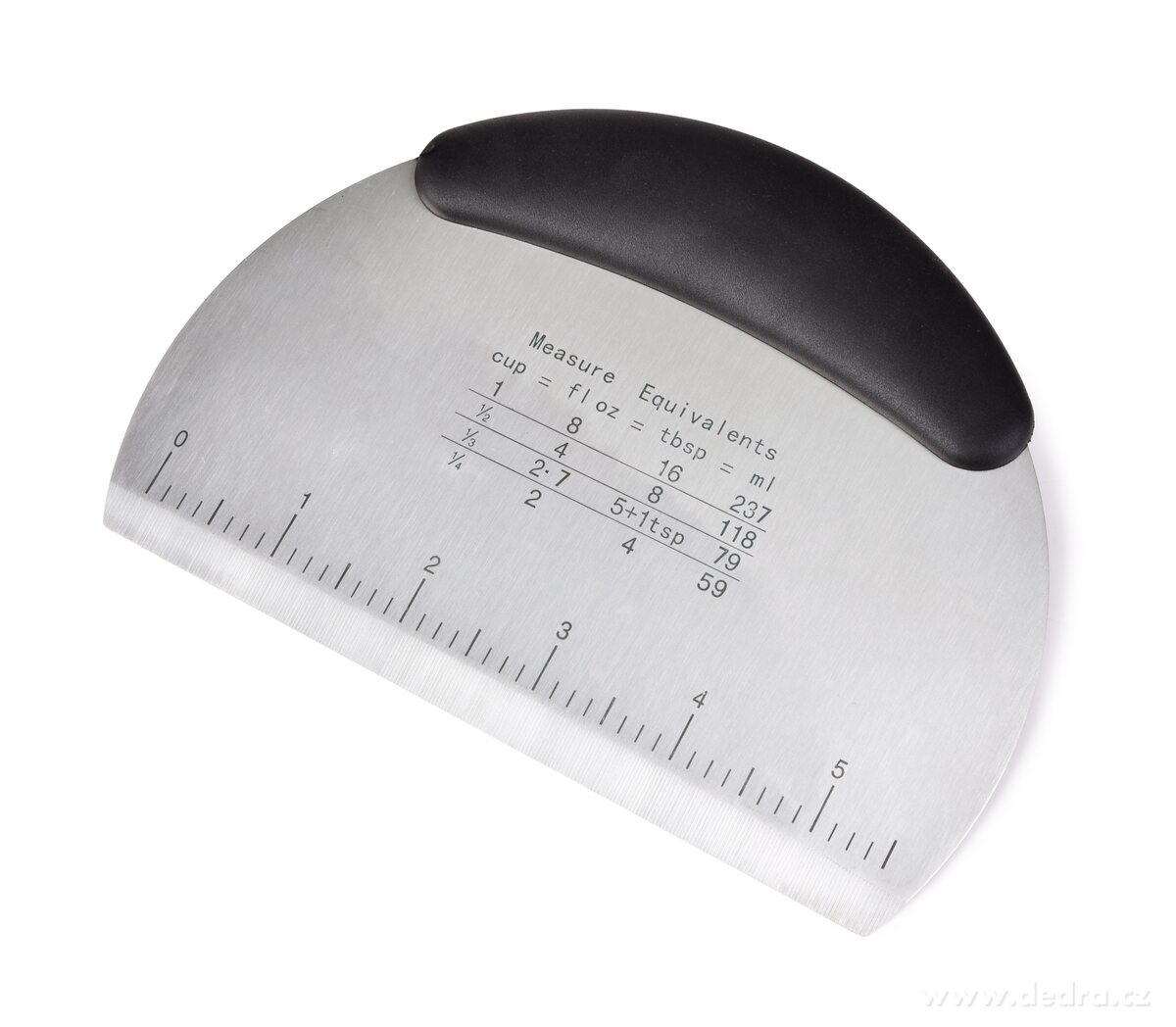 CHEF, 2v1 kráječ těsta a kuchyňská – pekařská špachtle z nerezové oceli, 16 × 11 cm | Kleítď a stďrky | Grand Móda