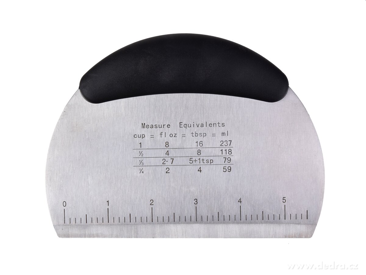 CHEF, 2v1 kráječ těsta a kuchyňská – pekařská špachtle z nerezové oceli, 16 × 11 cm – náhled 4 | Grand Móda