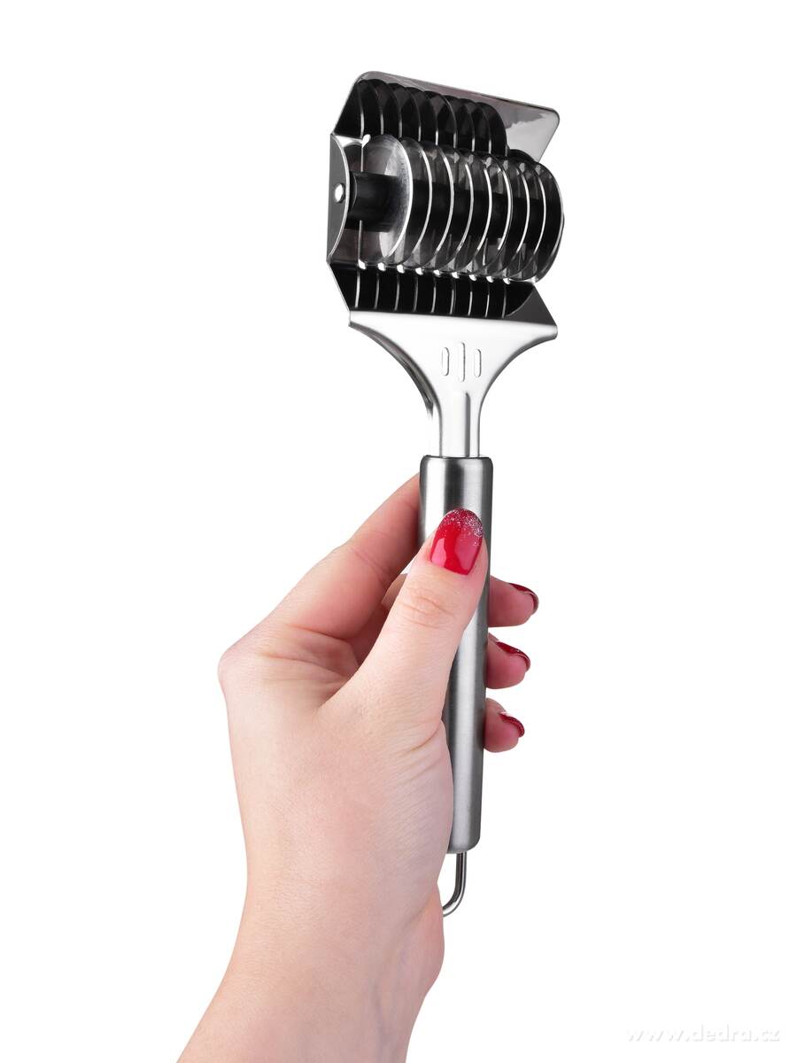 GOURMET, Nerezový kráječ na nudle a těstoviny, 21 cm, 9 kulatých břitů – náhled 6 | Grand Móda