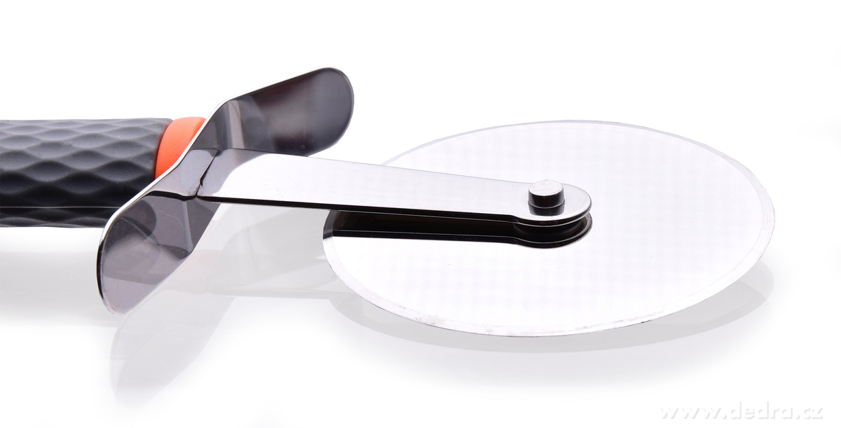 ABS INOX, Kráječ na pizzu 21 cm, nerezový rádlo s ABS rukojetí, na pizzu i těsto – náhled 2 | Grand Móda