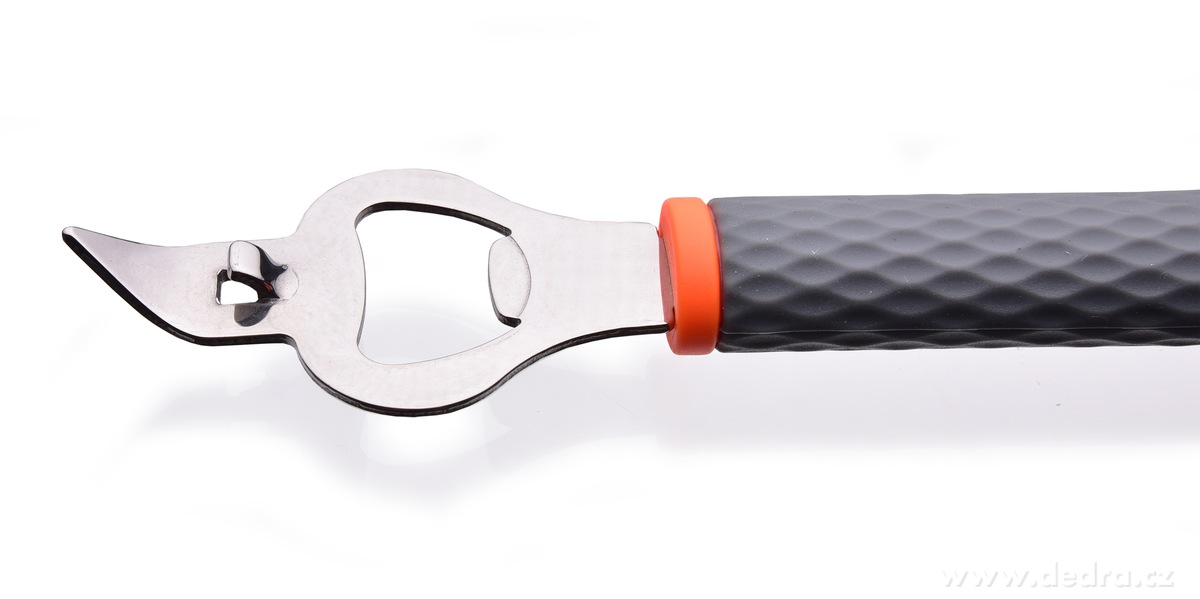 ABS INOX, Nerezový otvírák 20 cm, na lahve a plechovky, s ABS rukojetí – náhled 2 | Grand Móda