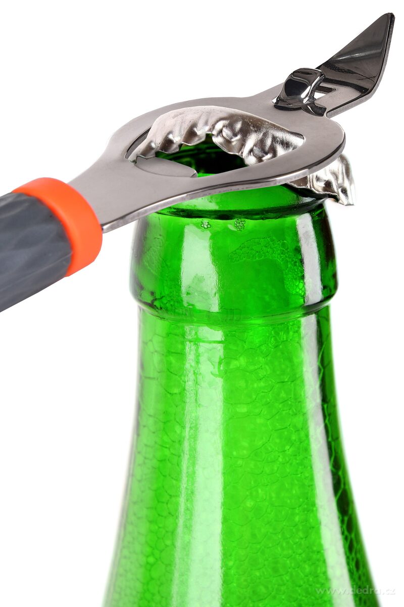 ABS INOX, Nerezový otvírák 20 cm, na lahve a plechovky, s ABS rukojetí – náhled 3 | Grand Móda