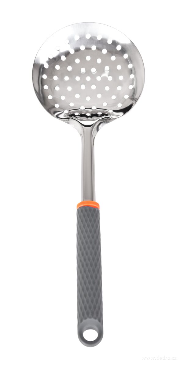 ABS INOX, nerezová naběračka s cedníkem, 34 cm | Cedníky a sítka | Grand Móda