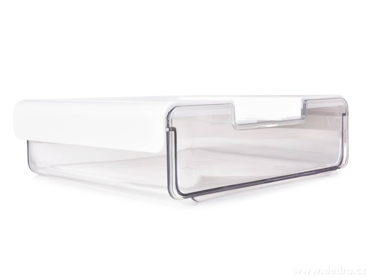 FRIGO, výsuvný šuplík do lednice 23 cm, transparentní nalepovací organizér do chladničky – náhled 2 | Grand Móda