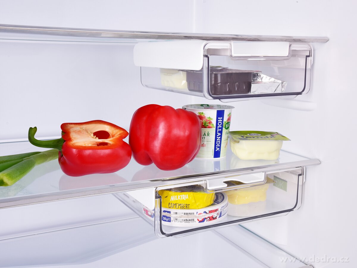 FRIGO, výsuvný šuplík do lednice 23 cm, transparentní nalepovací organizér do chladničky – náhled 3 | Grand Móda