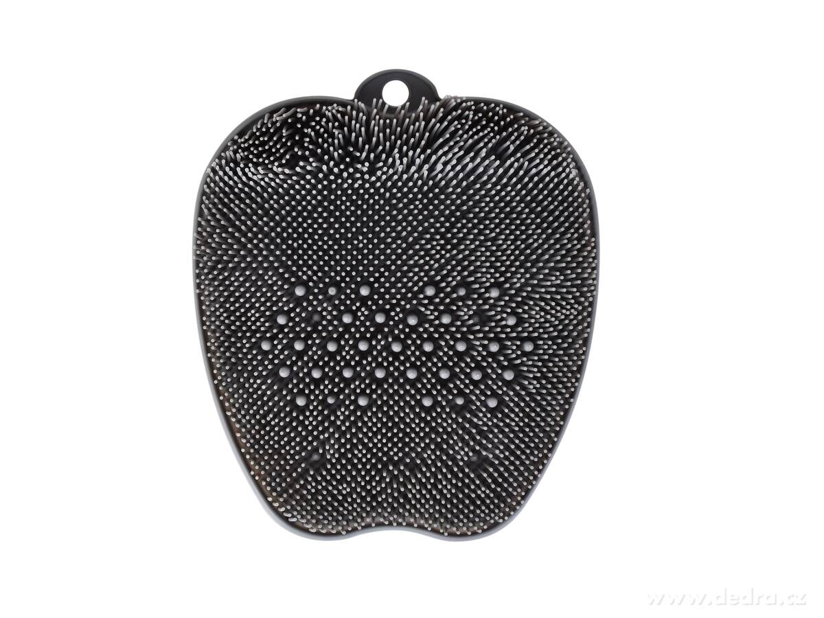 2v1 NA ZÁDA a NA NOHY, kartáč s přísavkami na stěnu i podlahu, šedý | Kartáče a puffy na záda | Grand Móda