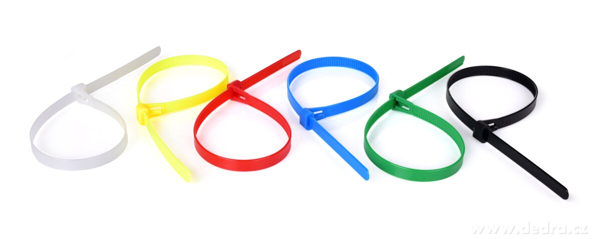 HOBBY, 100 ks opakovaně použitelné stahovací pásky, rozepínací zip pásky, mix barev – náhled 2 | Grand Móda