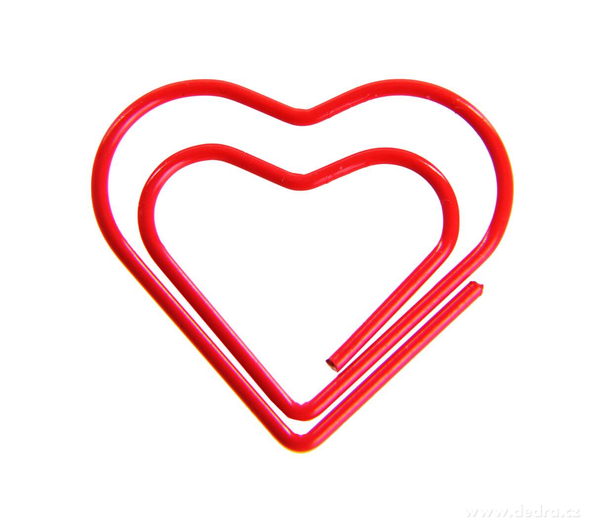 OFFICE | 40 ks kancel├í┼Ösk├ę sponky ve tvaru srdce | ─Źerven├ę kovov├ę | dekorativn├ş - obr├ízek 2 | Kancel├í┼Ösk├ę pot┼Öeby | Grand M├│da