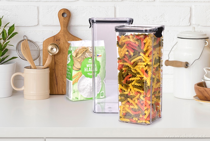 HERMETIC, 1, 8 L, dóza na sypké potraviny se silikonovým těsněním – náhled 3 | Grand Móda