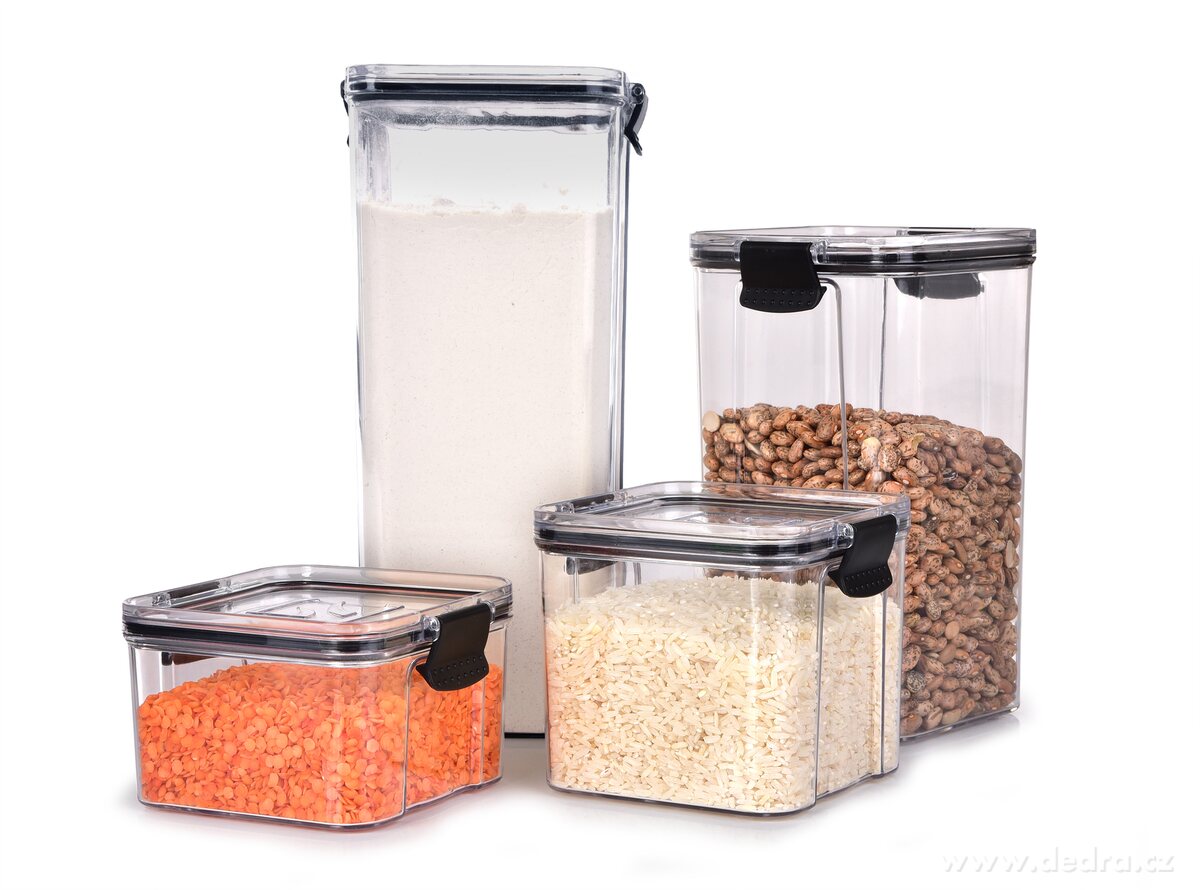 HERMETIC, 1, 8 L, dóza na sypké potraviny se silikonovým těsněním – náhled 5 | Grand Móda