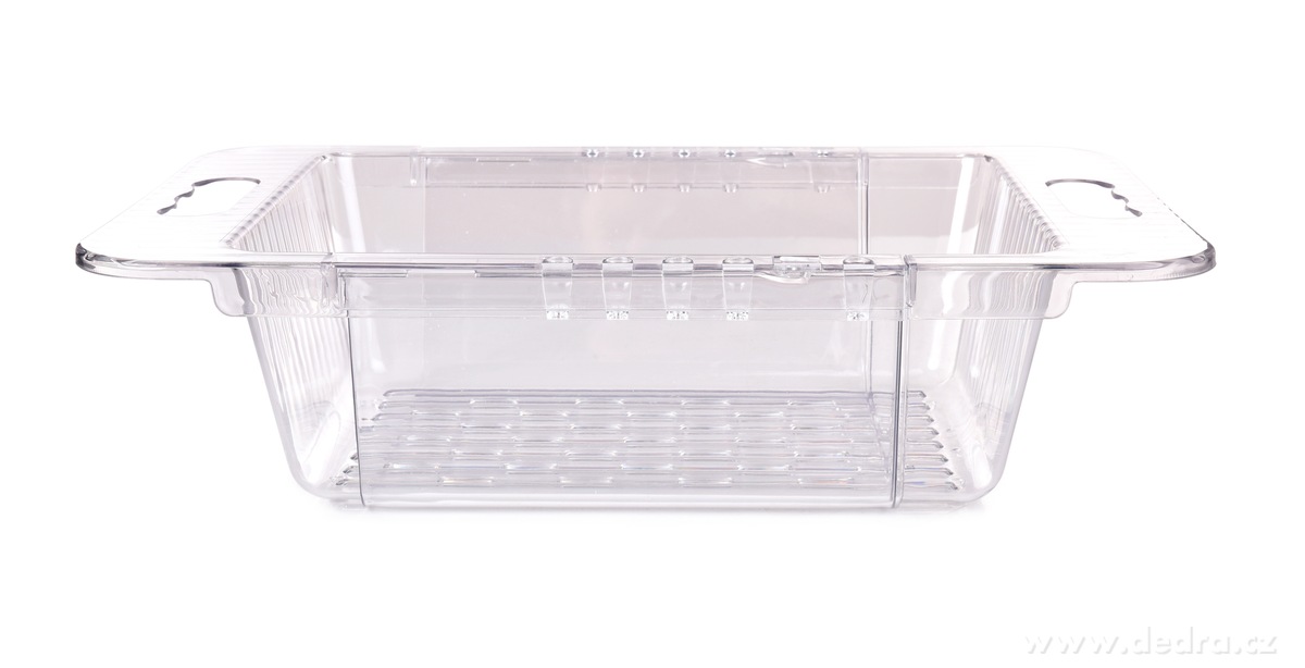 Nastavitelný odkapátor, cedník do dřezu, průhledný – náhled 5 | Grand Móda