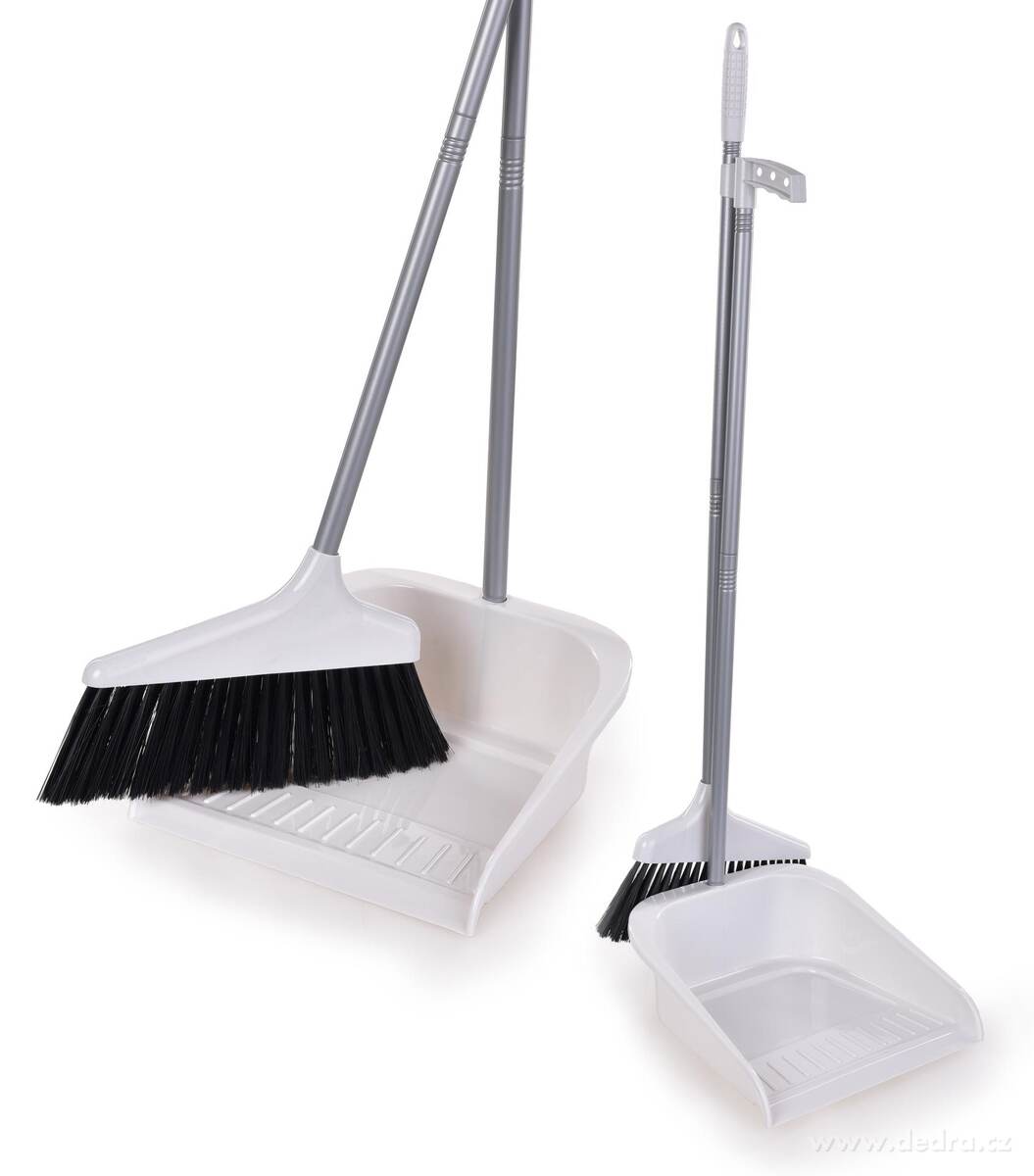 NEHRBÍCÍ DUO, 2v1 smeták s dlouhou rukojetí & vyčesávací lopatkou, 85 cm | Smetáčky a lopatky | Grand Móda