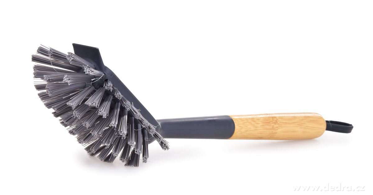 GoEco® BAMBOO, univerzální kartáč, bambusová rukojeť & poutko, 29 cm – náhled 2 | Grand Móda