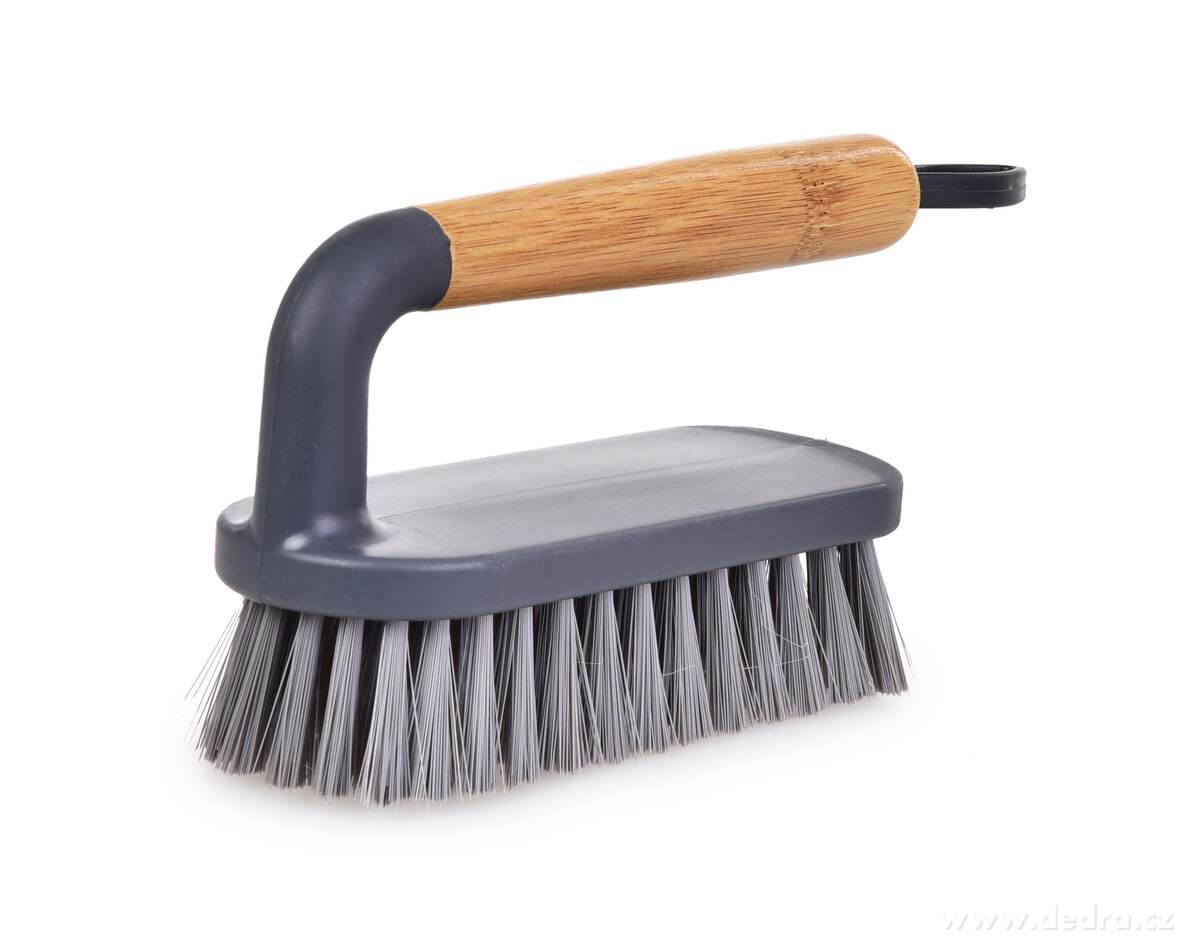 GoEco® BAMBOO, Kartáč na čištění & úklid typ „žehlička“ s bambusovou rukojetí | Kartáče | Grand Móda