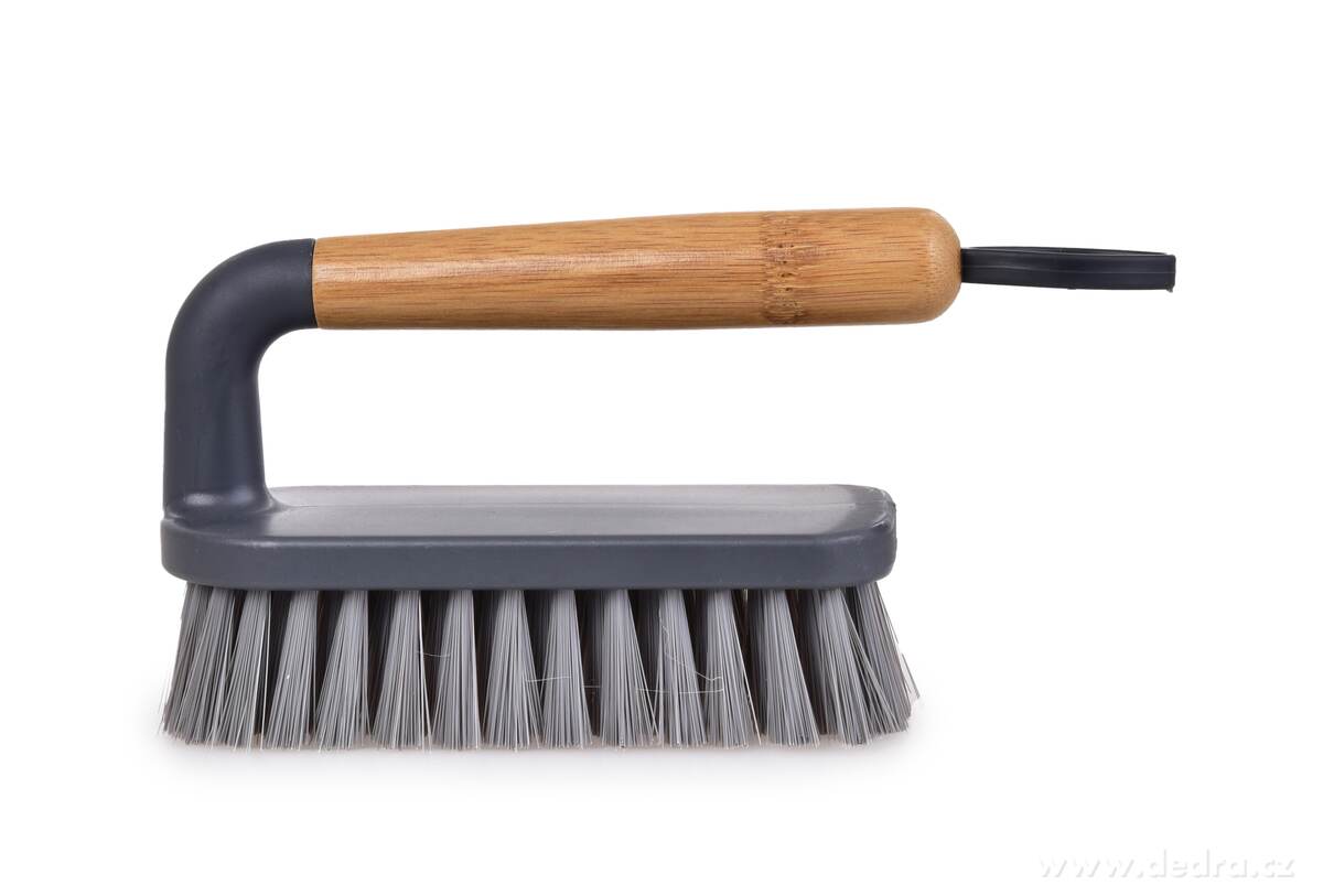 GoEco® BAMBOO, Kartáč na čištění & úklid typ „žehlička“ s bambusovou rukojetí – náhled 2 | Grand Móda