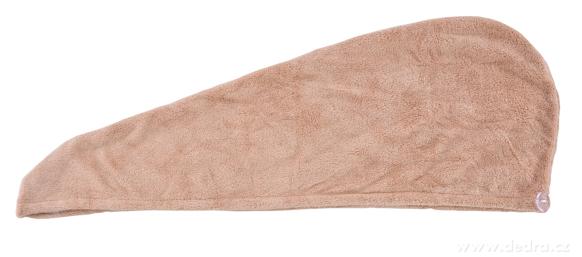 SPA, XL turban na sušení vlasů, exkluzivní LAGOON mikrovlákno, antistatický, proti lámání, hnědý – náhled 4 | Grand Móda