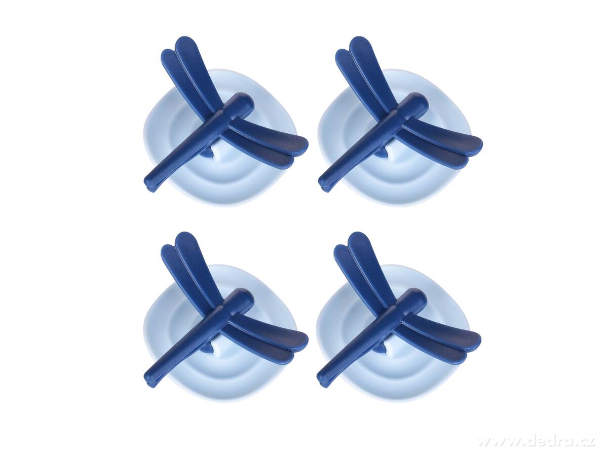 VÁŽKY, Stylové magnetické háčky, na ručníky bez poutka, sada 4 ks | Poličky, vďíáky a háčky | Grand Móda