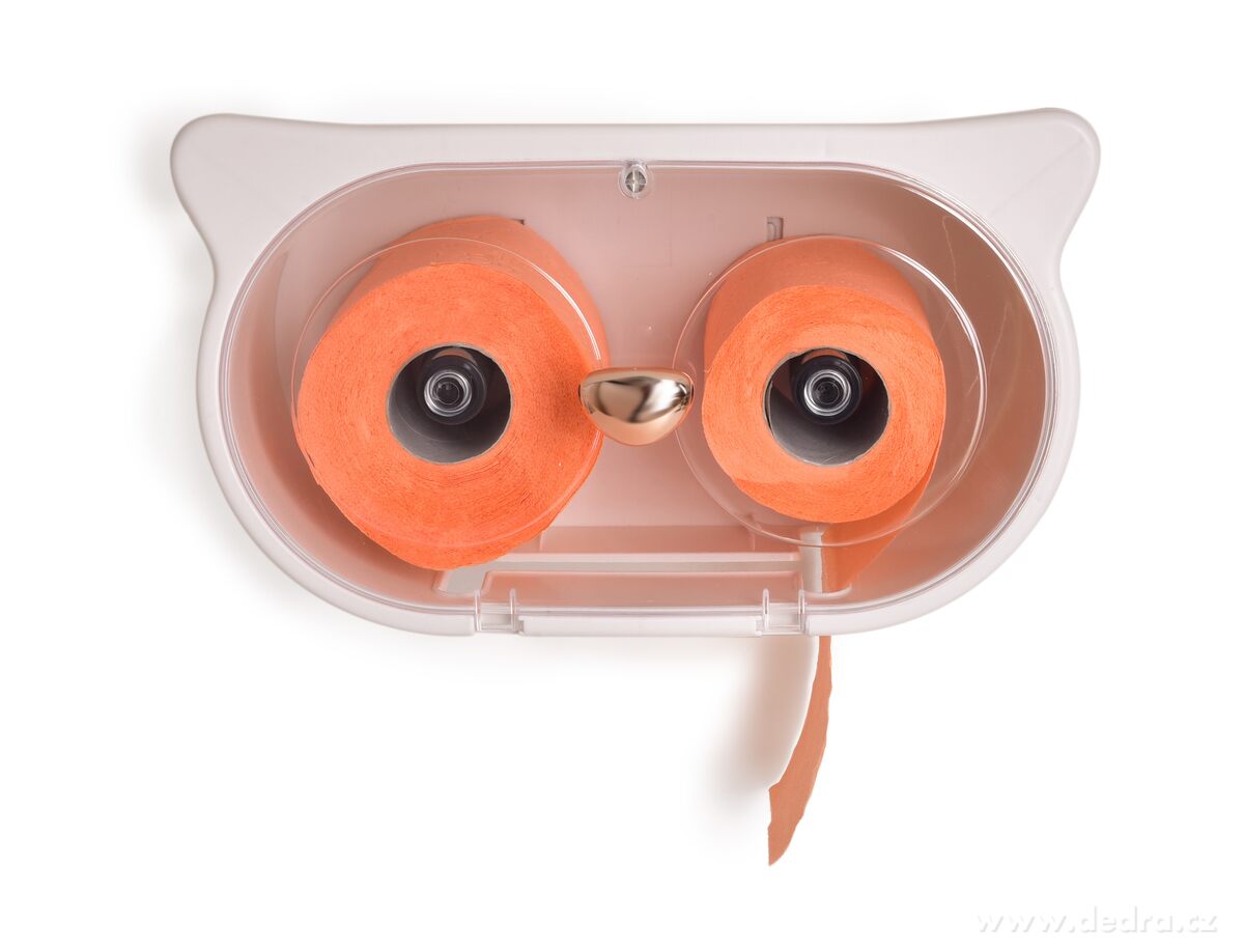 SOVA, závěsná skříňka na 2 role toaletního papíru, samolepicí úchyt, 2v1 s poličkou, bílá | Držáky papíru ­čž╗ | Grand Móda