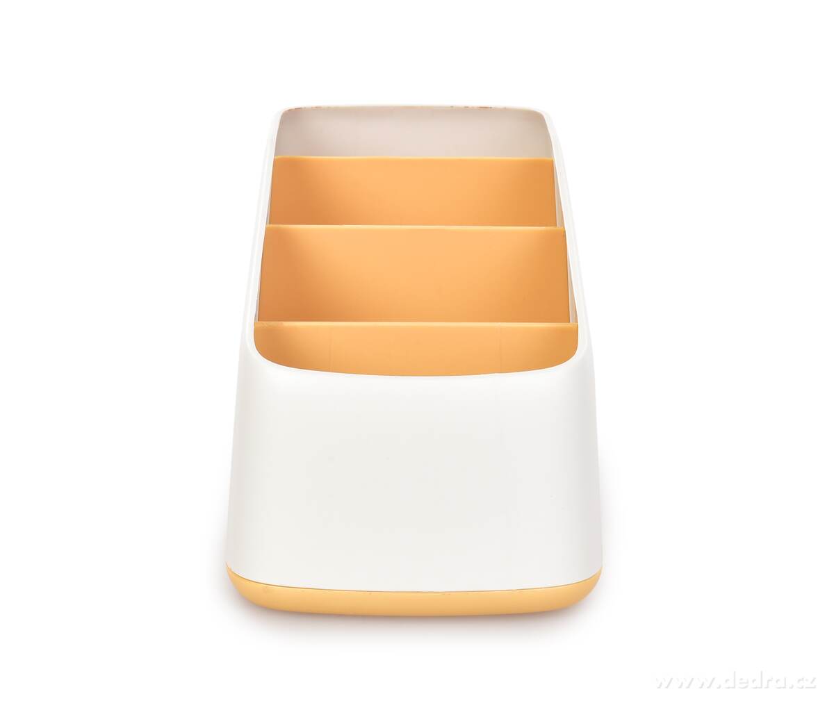 OFFICE, Kancelářský organizér se 4 přihrádkami, stojan na psací potřeby, šířka 9, 5 cm, oranžový – náhled 4 | Grand Móda