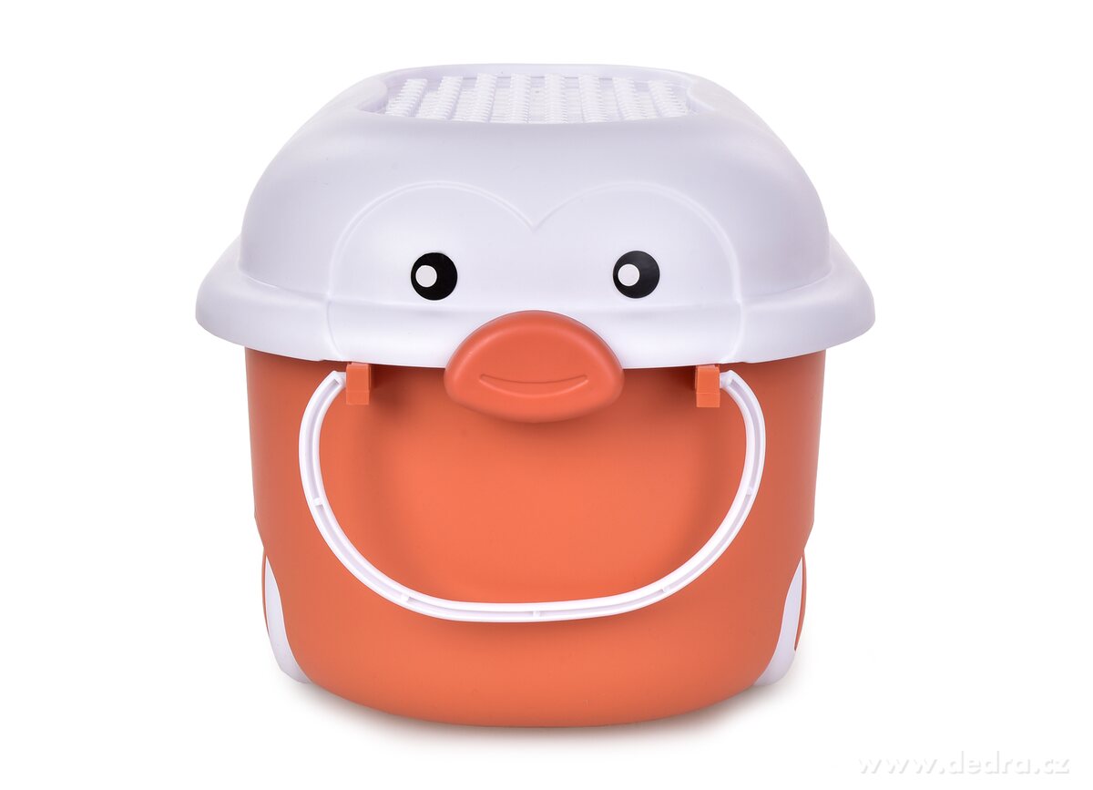 PLAY, 10 L pojízdný dětský box na hračky s víkem – náhled 4 | Grand Móda