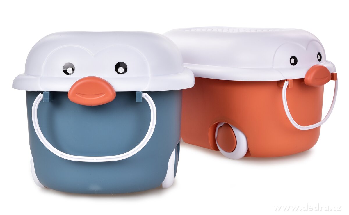 PLAY, 10 L pojízdný dětský box na hračky s víkem – náhled 6 | Grand Móda