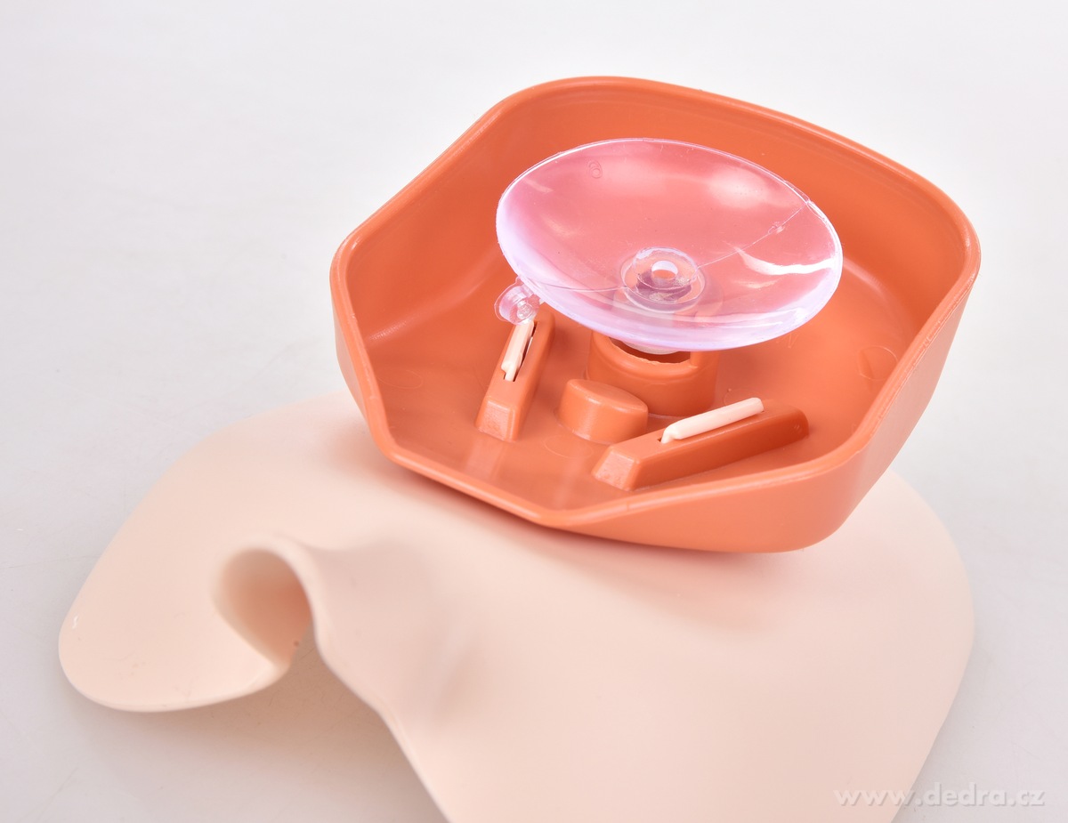 Šikmý mýdlovník s přísavkou a odtokem PRASÁTKO – náhled 5 | Grand Móda